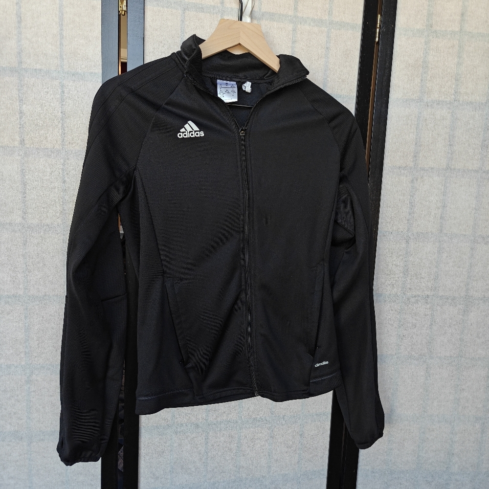 Adidas Climalite Long Sleeve Black Track Jacket